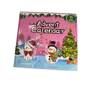 Hello Kitty Advent Calendar  24pc 12in NIP Sanrio Holiday Set Small Dent Box